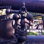 In the line for Big Thunder Mountain Railroad.